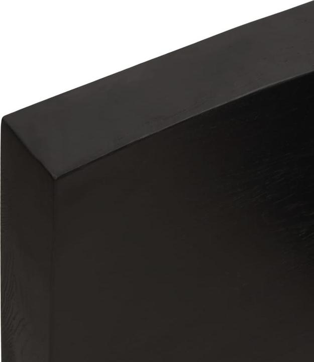 Image du produit VidaXL Tischplatte 80x60x6 cm Massivholz Eiche Behandelt (80 x 60 x 6 cm)