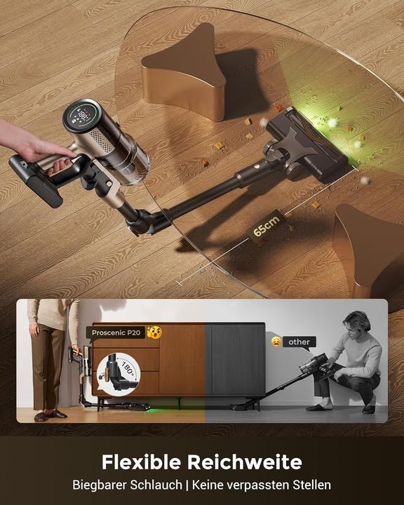 Image du produit Proscenic P20 Akku-Staubsauger mit Wischfunktion