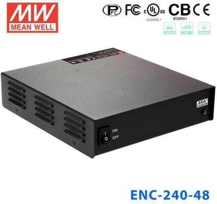 Produktbild MeanWell Bleiakku-Ladegerät ENC-240-48 48 V Ladestrom max. 4 A - Blei/Säure - Lead Gel (Ladegerät ohne Akku)