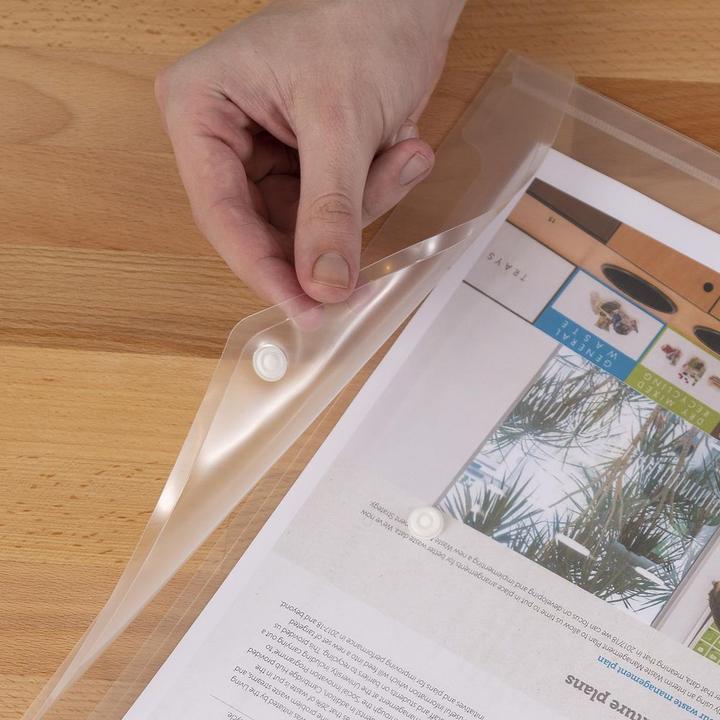 Actual product image Rapesco Eco document folder with push button (A4, 5x)