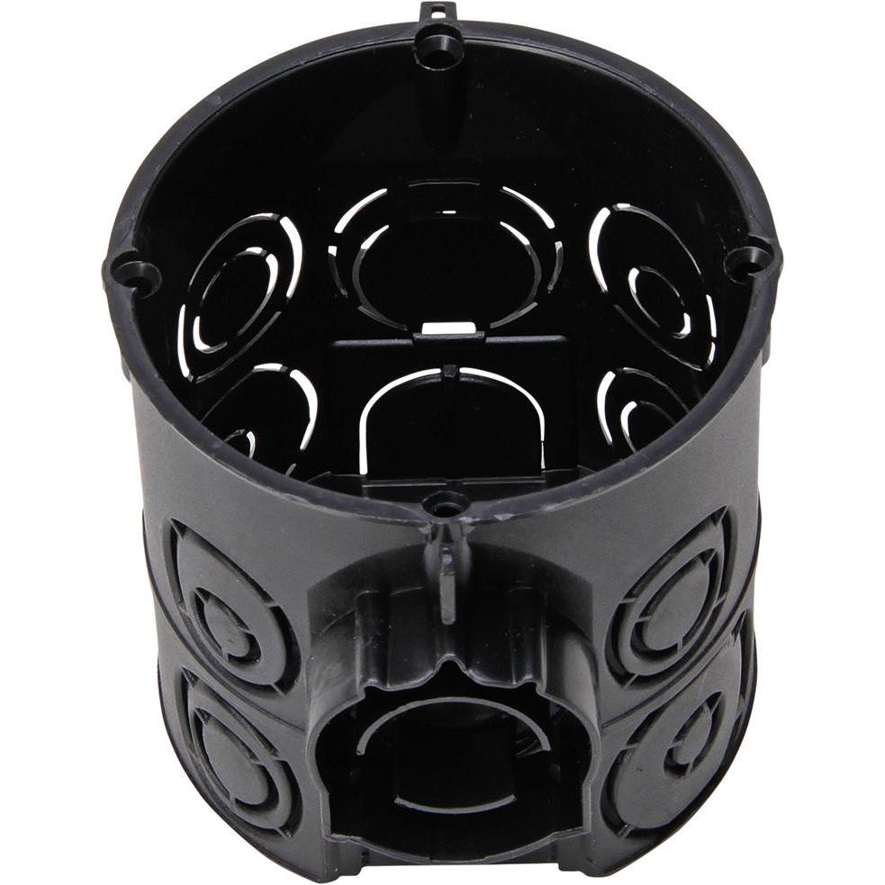 Kopp, Abzweigdose, Schalterdose, Isolierstoff, Geräteschraubenabstand: 60mm, Dosentiefe: 61mm, Farbe: schwarz
