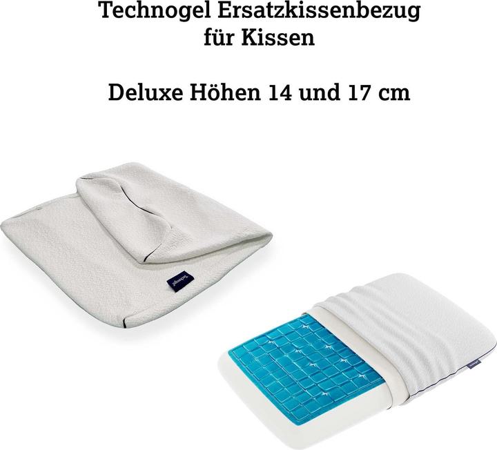 Produktbild Technogel Ersatzhülle Kissen Deluxe (Kopfkissenbezug, 66 x 40 x 14/17 cm)