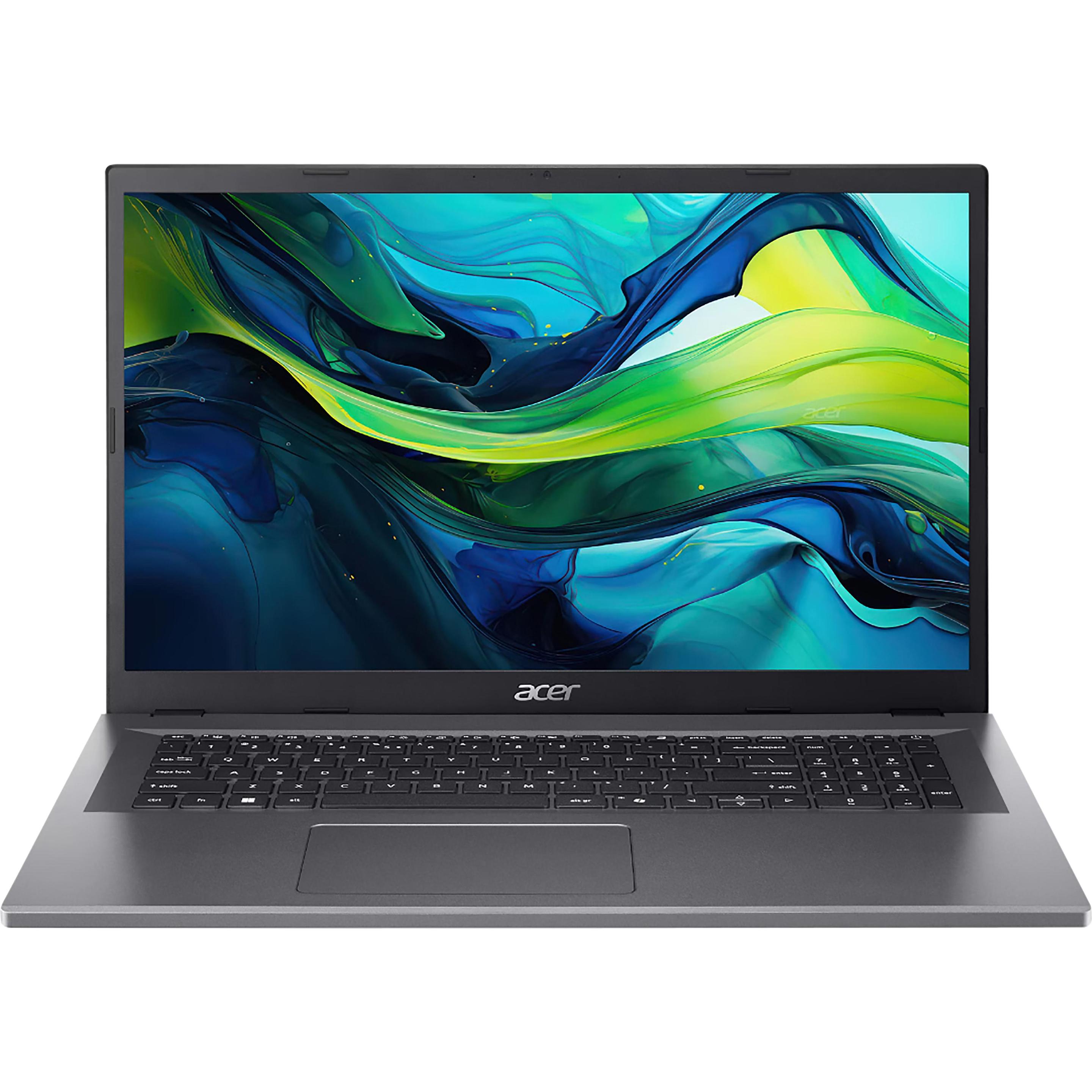 Acer Aspire Go 17 (17.30", 512 GB, 8 GB, DE, Intel Core 3 N355), Notebook, Grau