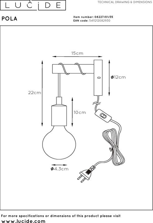 Produktbild Lucide Pola (E27)