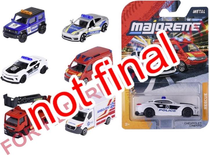 Produktbild Majorette Rescue Premium Cars, 6-sort.
