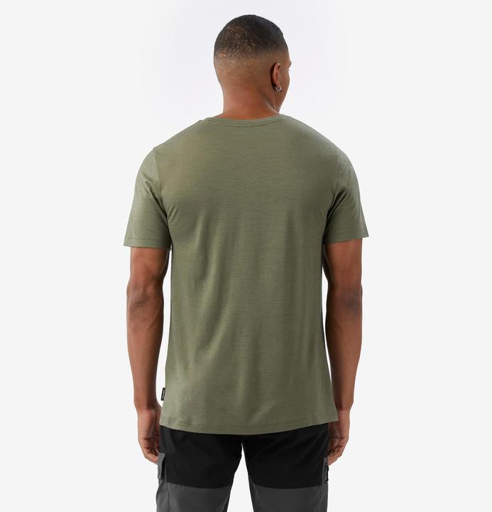 Actual product image Simond Merinoshirt Herren kurzarm 100 % Merinowolle - khaki (XXL)