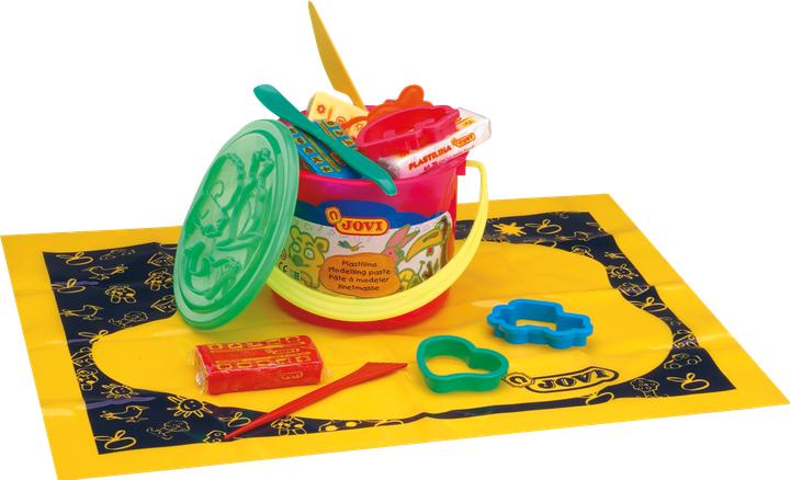 Actual product image Jovi Craft set Plasticine set with accessories in a bucket