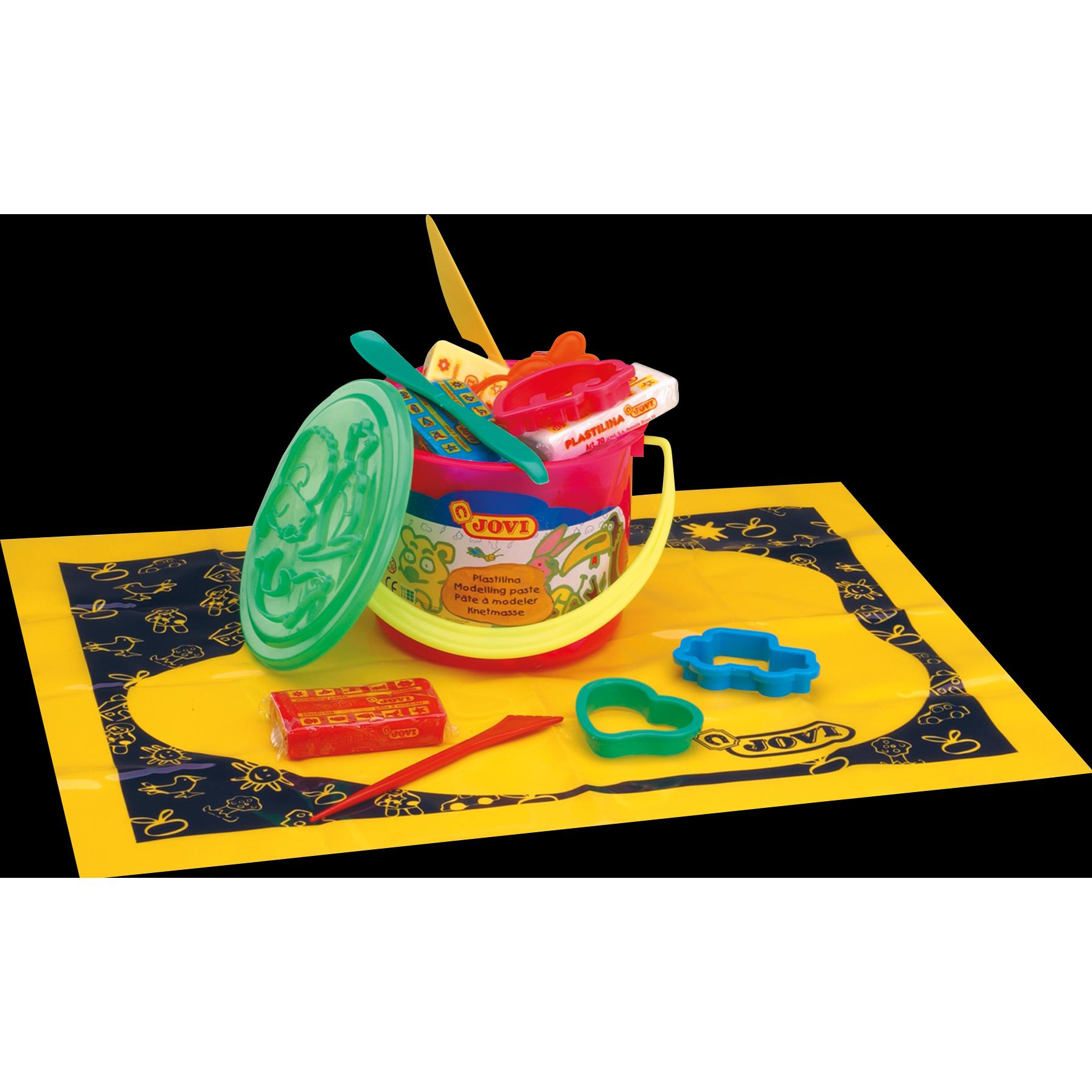 Thumbnail - Jovi Bastelset Plastilin-Set mit Zubehör im Eimer