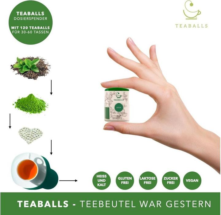 Immagine prodotto Teaballs Zenzero naturalmente torbido 140 pezzi (70 g)