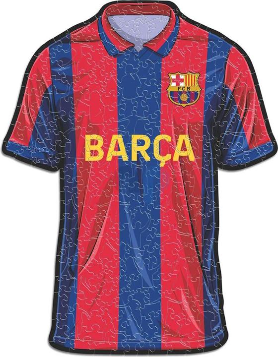 Actual product image Iconic FC Barcelona - Jersey - Wooden Puzzle Size L (500 pieces) (500 pieces)