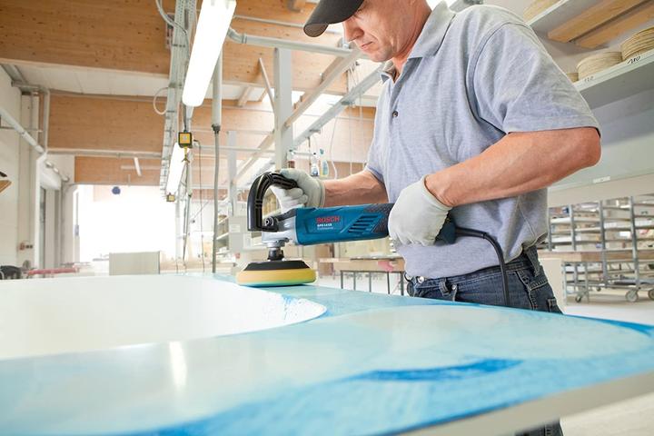 Actual product image Bosch Professional Polisher GPO 14 CE, 1400 watts, 2.5 kg, with additional handle and D-handle (Sander, 1400 W)