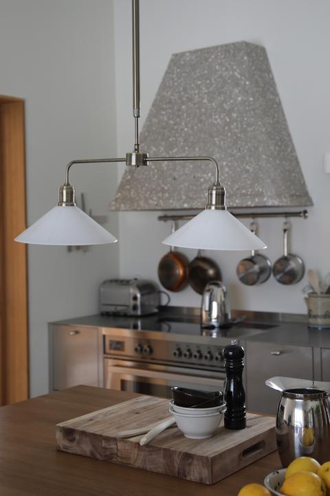 Produktbild Markslöjd VELA Pendant 2L Antique Brass/ White (E27)