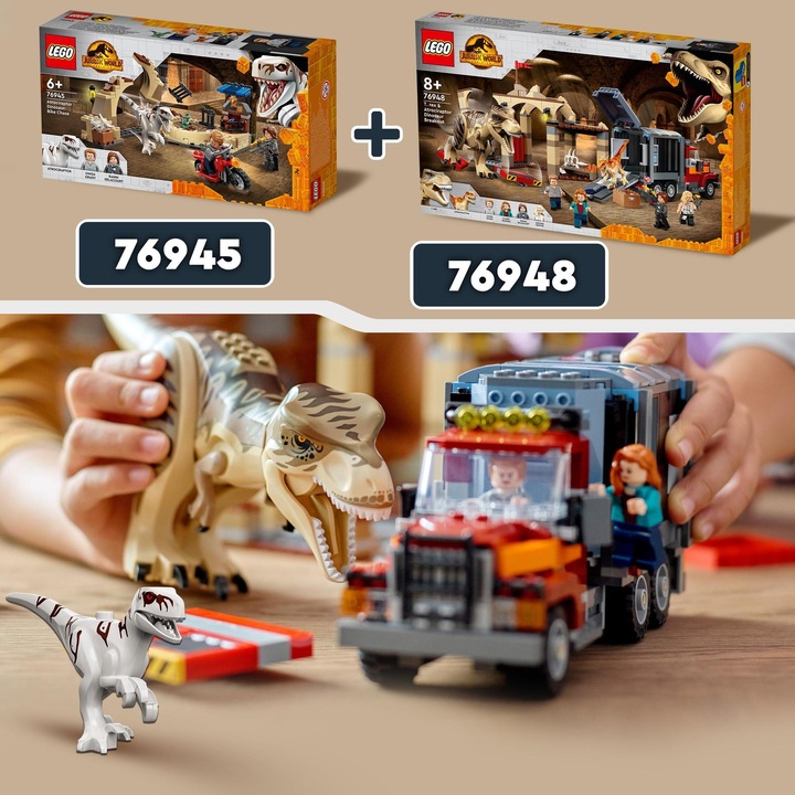 Immagine prodotto LEGO T. Rex e Atrociraptor: epidemia di dinosauri (76948, LEGO Jurassic World)