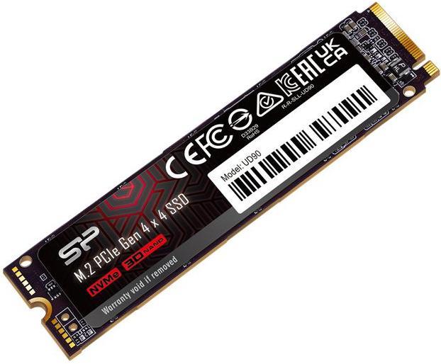 Produktbild Silicon Power M.2 2280 PCIe 1TB SSD UD90 Gen4x4 NVMe 4500/1950 MB/s (1000 GB, M.2 2280)