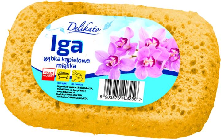 Actual product image Delikato Sensitive Iga bath sponge