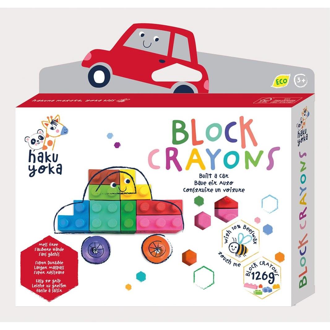 Haku Yoka, Malstifte, Block-Wachsmalkreiden Auto (MQ2) (Mehrfarbig)