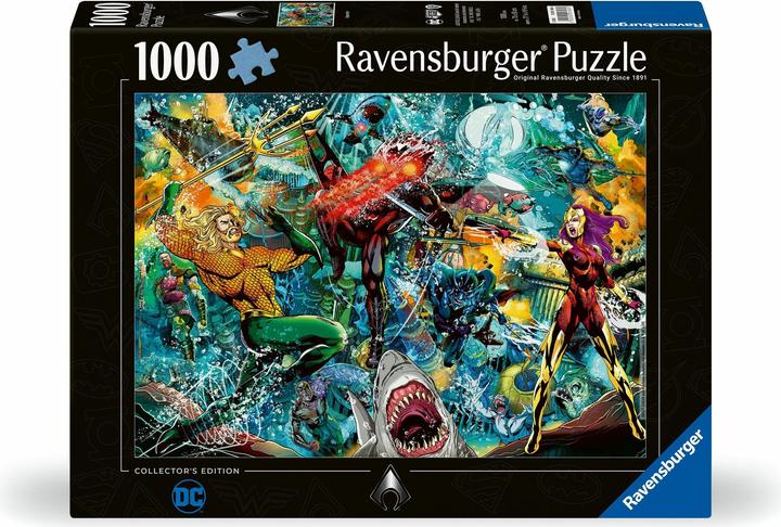 Actual product image Ravensburger Adult puzzle 1000 Teile - Justice League - Aquaman (1000 pieces)