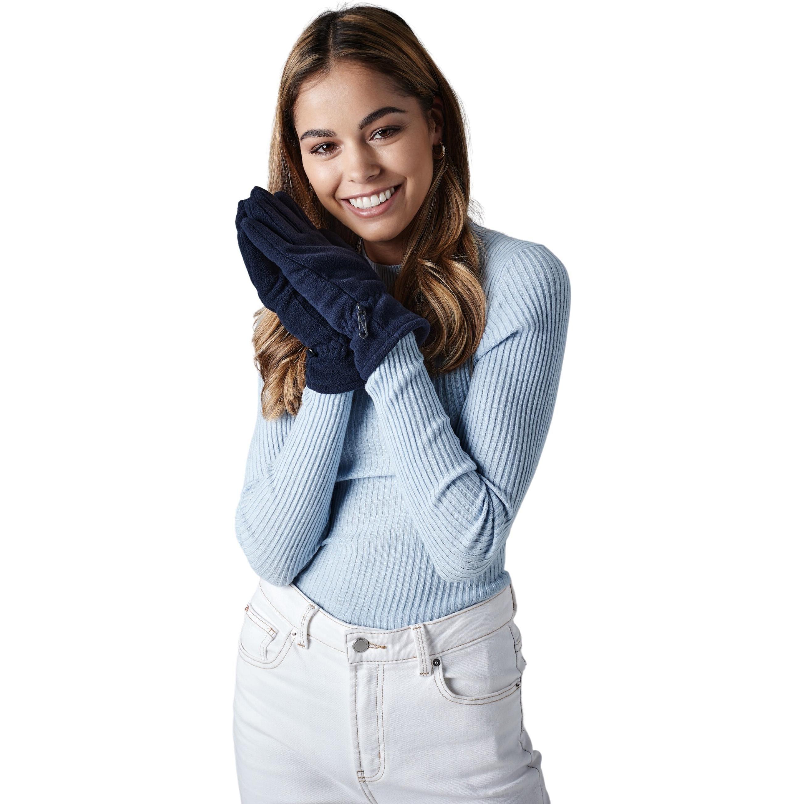 Thumbnail - Beechfield, Herren, Handschuhe, Suprafleece, Blau, (L, XL)
