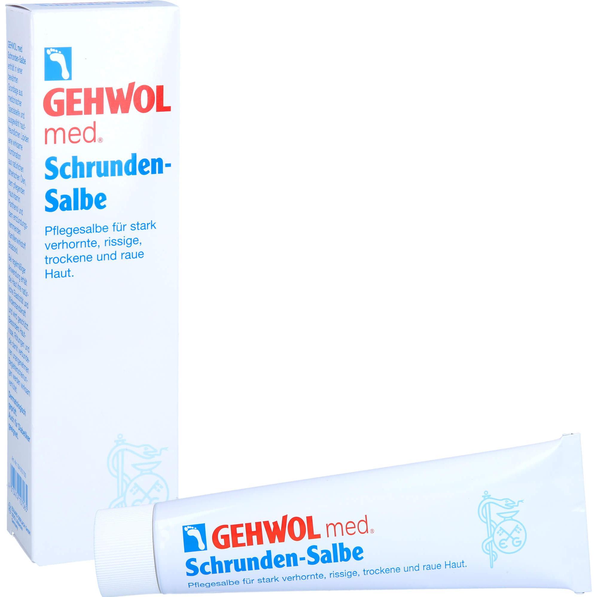 Gehwol, Fusspflegemittel, med Schrunden-Salbe (Fusscrème & Fussgel, 125 ml)