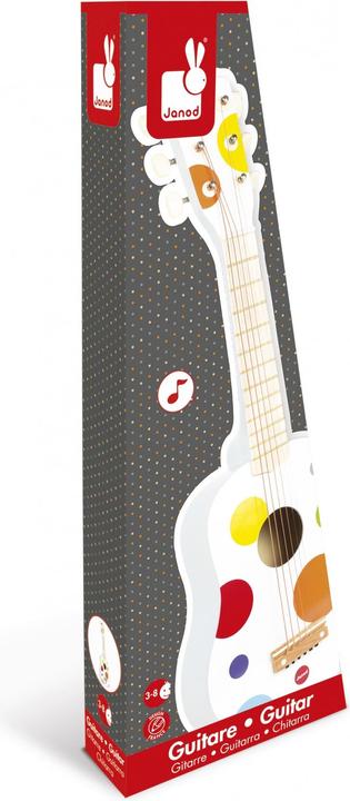 Produktbild Janod Confetti Gitarre (Englisch, Italienisch, Deutsch, Spanisch, Französisch, Niederländisch)