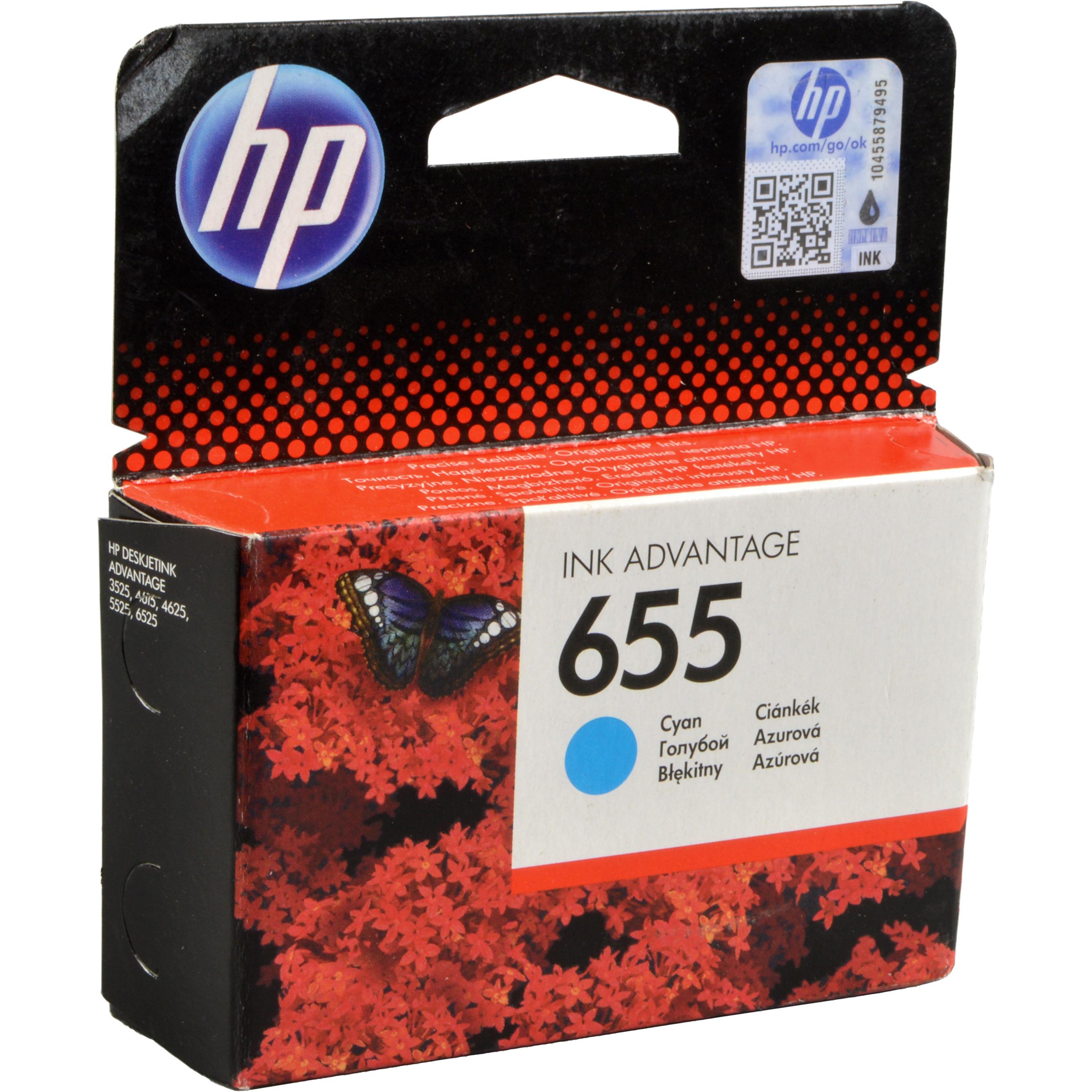 HP, Druckerpatrone, 655 - Cyan - Original - Tintenpatrone - für Deskjet Ink Advantage 3525 (C)
