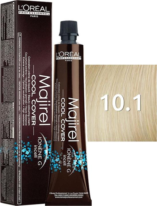 Immagine prodotto L'Oréal Professionnel Majirel Cool Cover colore dei capelli (1, 10, Biondo platino frassino)