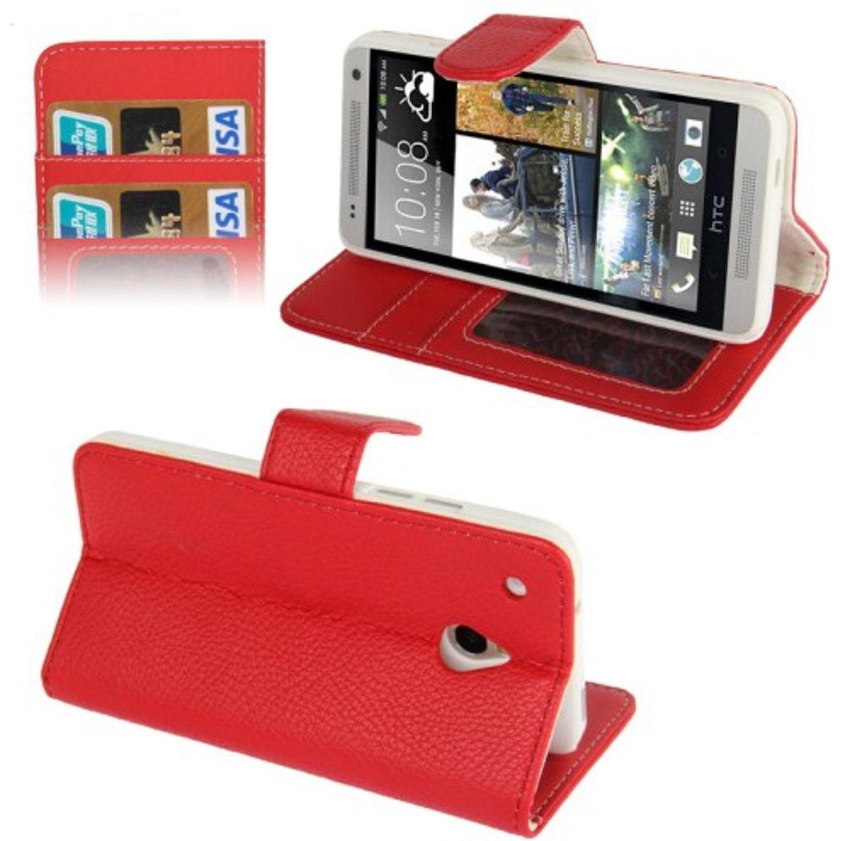 Thumbnail - König Design Handyhülle für Handy HTC One mini M4 Rot (HTC One Mini), Smartphone Hülle, Rot