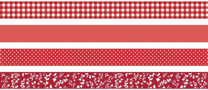 Produktbild Heyda Washi Tape Colour Code red