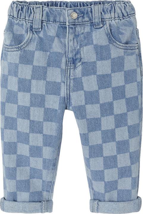 Produktbild Vertbaudet Baby Jeans mit Schachbrettmuster und Dehnbund (104)