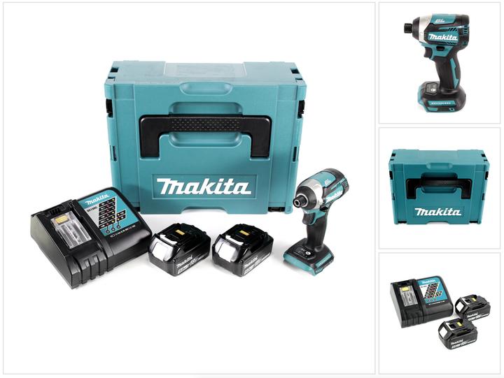 Image du produit Makita DTD 154 RTJ 18 V Li-Ion Visseuse à chocs sans fil avec boîtier MakPac + 2x Batteries BL1850 5