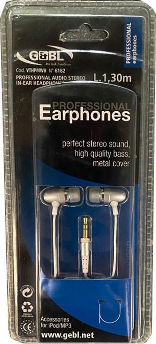 Produktbild G&BL 3.5mm In - Ear Earphones, weiss (Kabelgebunden)