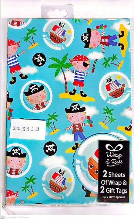 Produktbild Generic Pirat GeschenkpapierSet 4erPack Papier (4x)