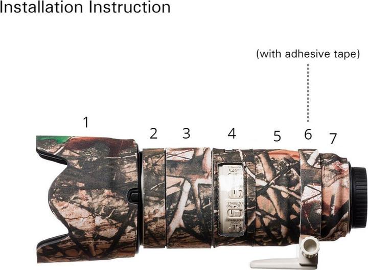 Image du produit easyCover Couvre-chêne pour objectif Camou. Forest pour 70-200mm f/2.8 IS II USM (Manchon)