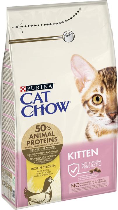 Actual product image Cat Chow Kitten 1,5kg (Puppy + kitten, 1 pcs., 1500 g)