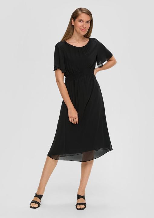 Actual product image S.Oliver Kleid Chiffon-Kleid mit elastischem Bund (36)