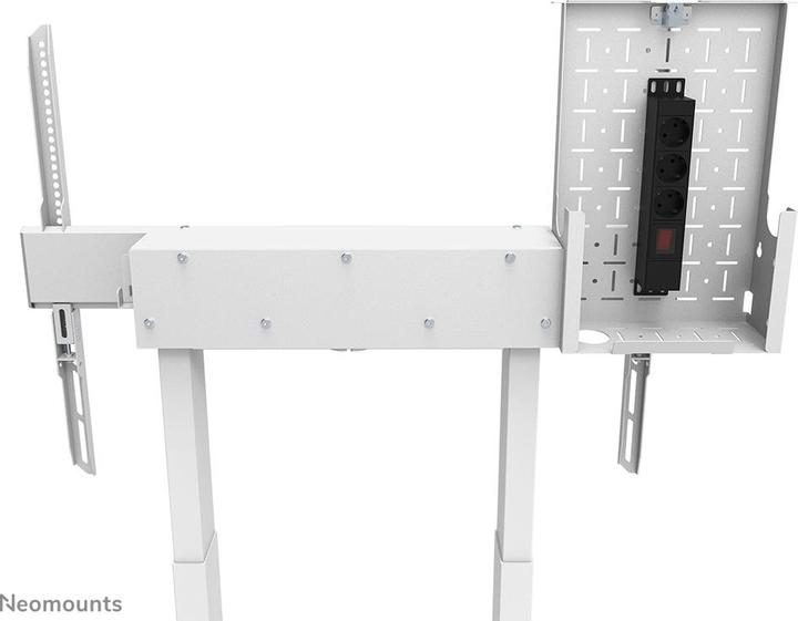 Actual product image Neomounts Motorised Wall Stand incl. storage box 10cm Wheels VESA 100x100 up to 800x600 (110 kg, 55" - 100")
