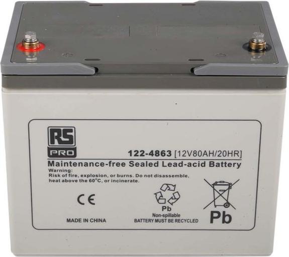 Immagine prodotto Rs Pro Batteria AGM General Purpose 12V80Ah (12 V, 80000 mAh)