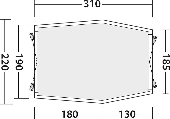 Actual product image Outwell Sandcrest L (Awning, 5.30 kg)