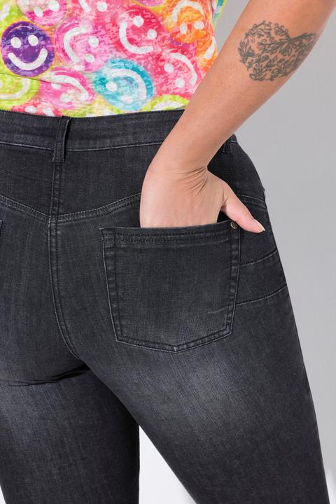 Image du produit Angel of Style PushUp-Jeans, Zierschnallen, 5-Pocket (58)