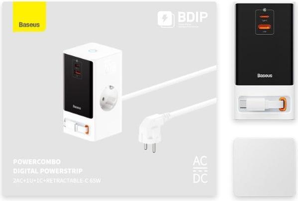 Produktbild Baseus PowerCombo Digital PowerStrip (65 W)