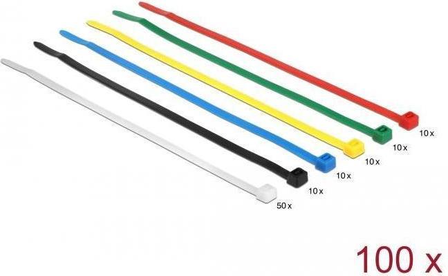 Produktbild Delock Kabelbinder (Kunststoffkabelbinder, 200 mm, 100 Stk.)