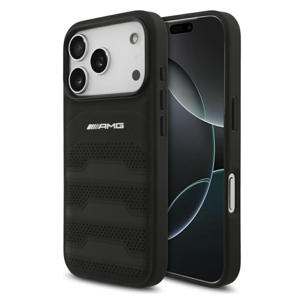 Amg Debossed Lines Logo Case (Apple IPhone 17 Pro), Smartphone Hülle, Schwarz