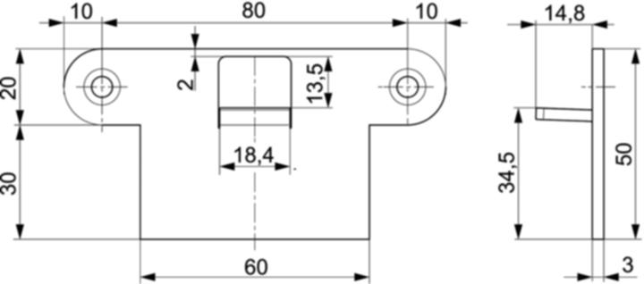 Produktbild MSL Lappenschliessbleche 1728 (Schliessblech)