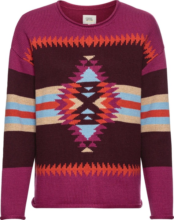 Camel Active Strickpullover mit eingearbeiteten Mustern
