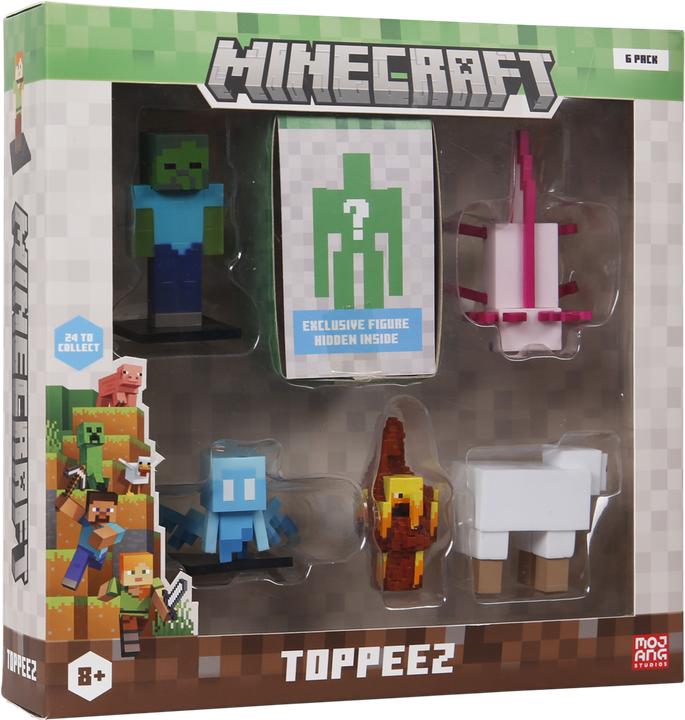 Actual product image Minecraft - 3D Figure 6 Pack Deluxe Box - (2060MC)