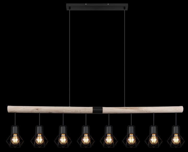 Productafbeelding Globo HANGLAMP METAAL ZWART, 8XE27 (E27)