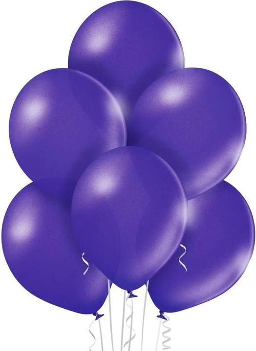 Actual product image Belbal Balloon metallic purple, Ø 30 cm, 50 pieces (50 x)