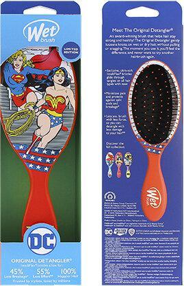 Immagine prodotto Wet Brush Spazzola originale Justice League Wonder Woman e Suprgirl - spazzola per capelli