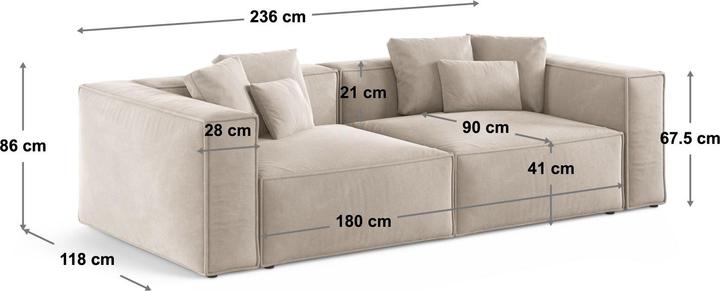 Produktbild Cosmopolitan Design Aveiro (3-Sitzer)