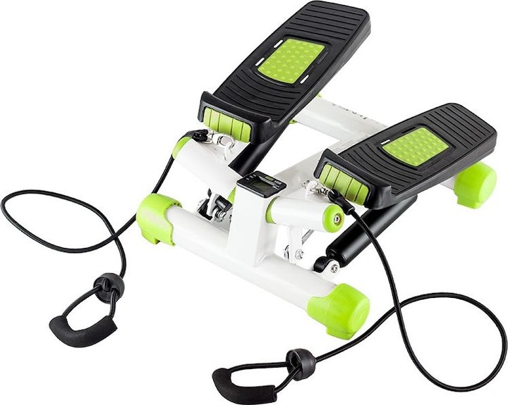Produktbild HMS Diagonalstepper mit Kabel weiss und grün S3033